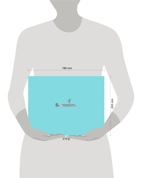 Скетчбук бирюзовый (230х180 мм, офсет 160 гр., 40 страниц, евроспираль)