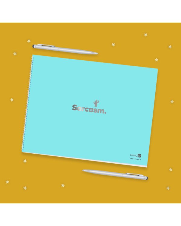 Скетчбук бирюзовый (230х180 мм, офсет 160 гр., 40 страниц, евроспираль)