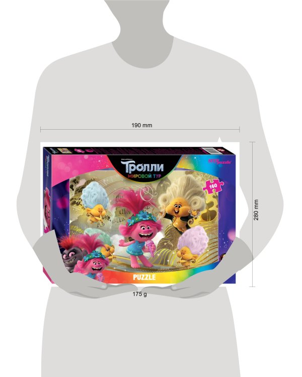 Мозаика "puzzle" 160 "Trolls - 2" (DreamWorks)