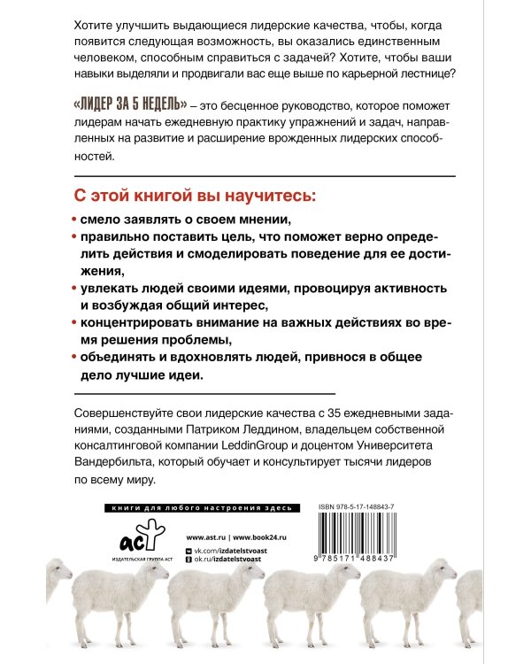 Лидер за 5 недель. Подробный и четкий план как повести за собой