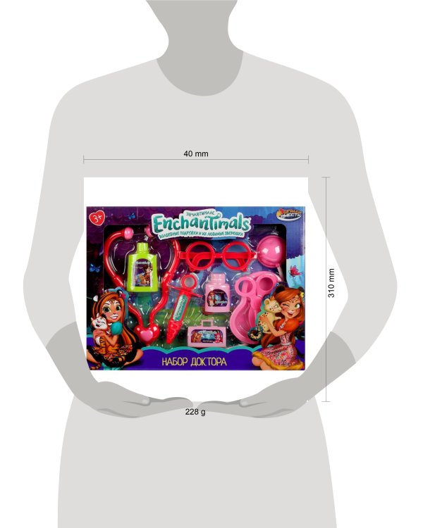 Набор доктора ЭНЧАНТИМАЛС кор.30,5*23,6*3,2см ИГРАЕМ ВМЕСТЕ в кор.2*36шт