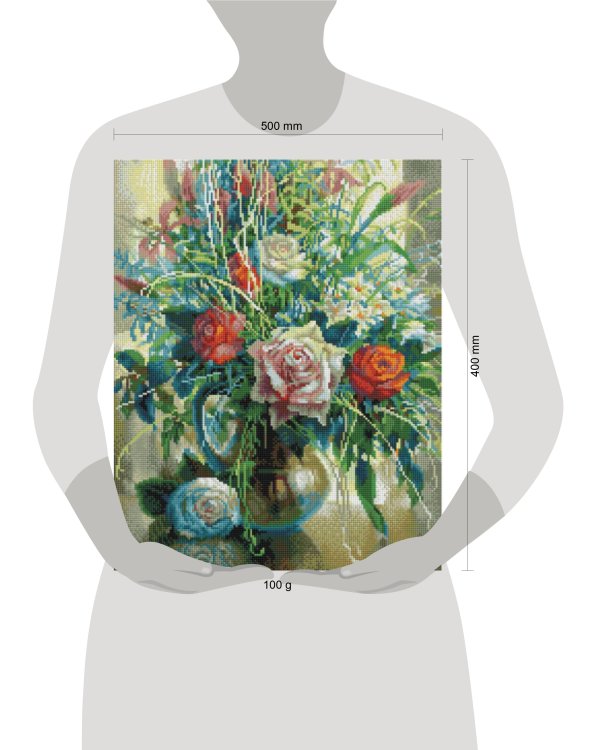 939-KT-S Натюрморт с белой розой