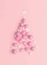 Блокнот с резинкой "Pink Christmas tree" (розовый). А5, твердый переплет, 192 стр.