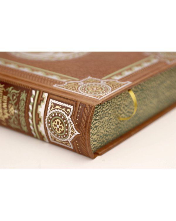 История России с древнейших времен Сергея Соловьева. Книга в коллекционном кожаном переплете ручной работы с многоцветным тиснением и окрашенным обрезом