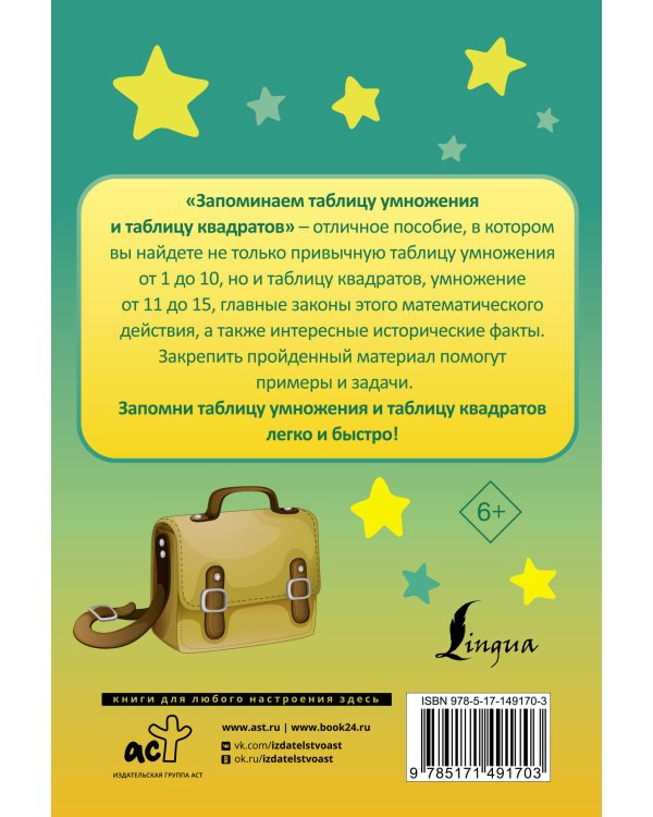 Запоминаем таблицу умножения и таблицу квадратов