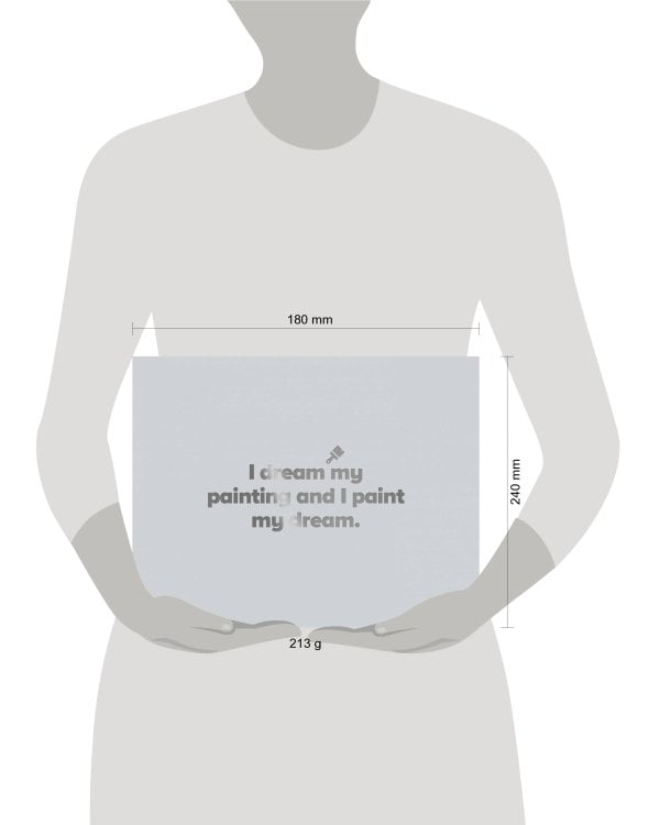 Скетчбук серый (230х180 мм, офсет 160 гр., 40 страниц, евроспираль)