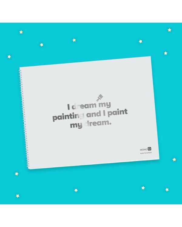 Скетчбук серый (230х180 мм, офсет 160 гр., 40 страниц, евроспираль)