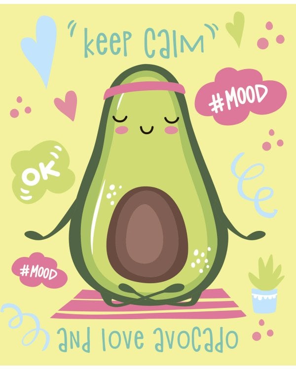 Блокнот позитивного настроения. AVOCADO MOOD
