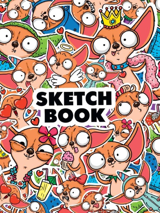 СКЕТЧБУК А5. ЧИХУА (выб.лак)