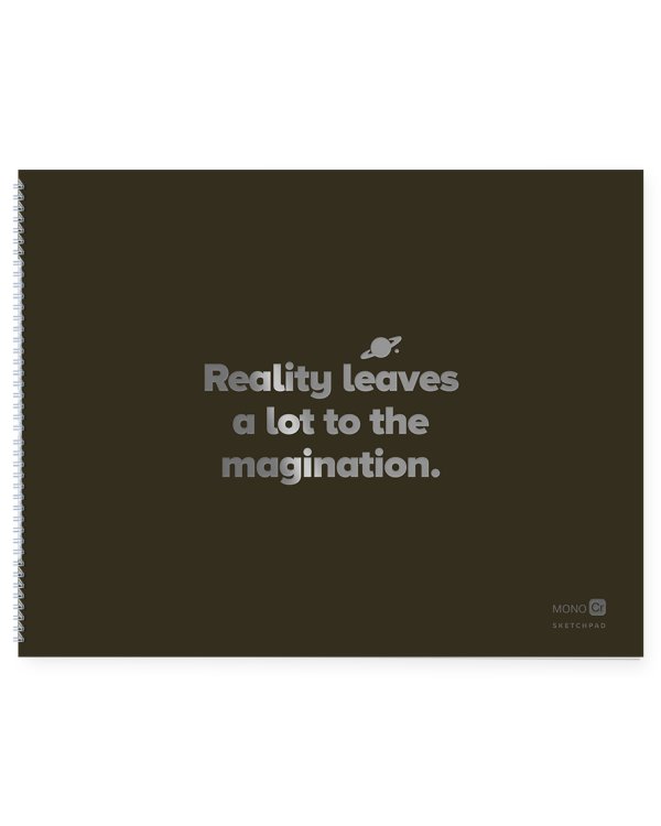 Скетчбук черный (230х180 мм, офсет 160 гр., 40 страниц, евроспираль)