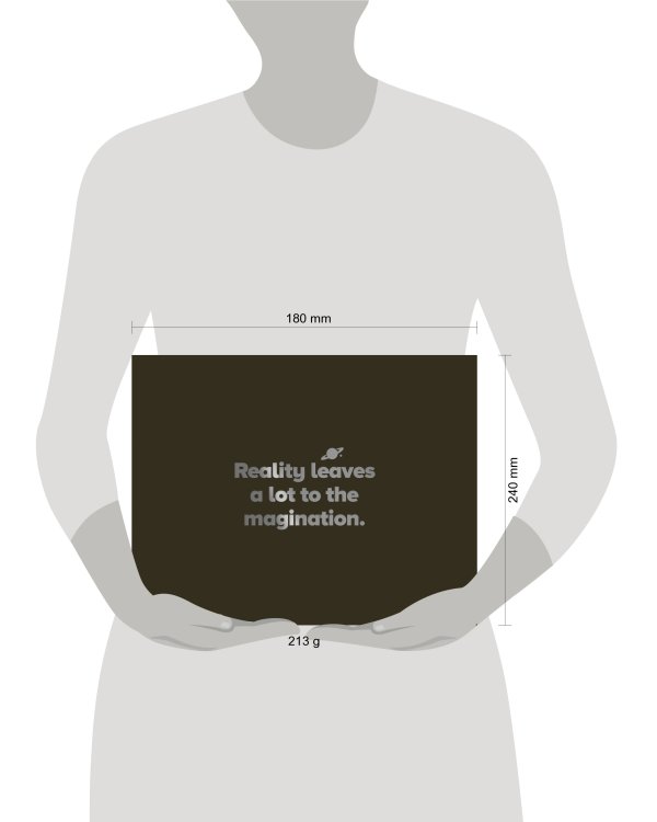 Скетчбук черный (230х180 мм, офсет 160 гр., 40 страниц, евроспираль)