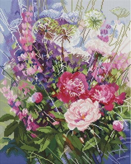 934-KT-S Пионы и люпины