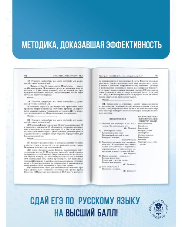 ЕГЭ. Русский язык. ЕГЭ на 100 баллов. Справочник: Теория и практика