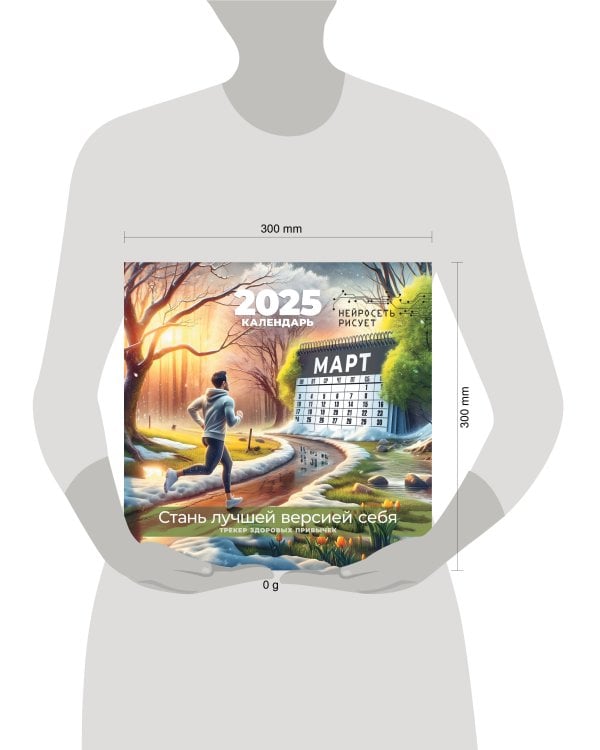 Стань лучшей версией себя. Трекер здоровых привычек. Нейросеть рисует