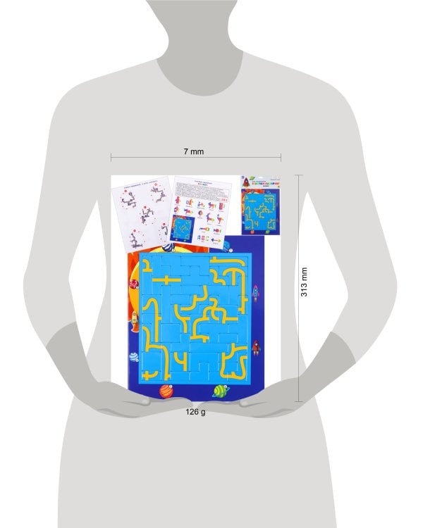 Рамка-вкладыш Танграм-лабиринт "Космос"  (39 деталей) П-2662