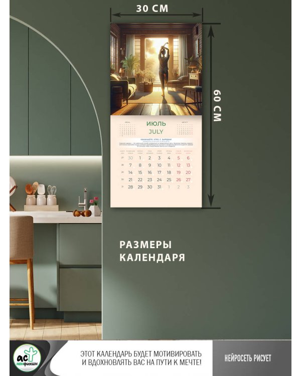 Стань лучшей версией себя. Трекер здоровых привычек. Нейросеть рисует