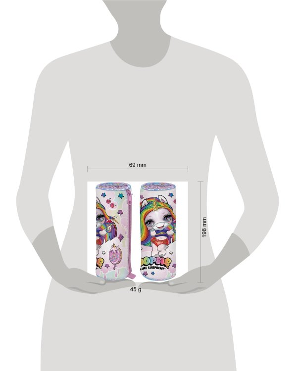 Пенал-тубус Poopsie на молнии 6 х 21 х 6