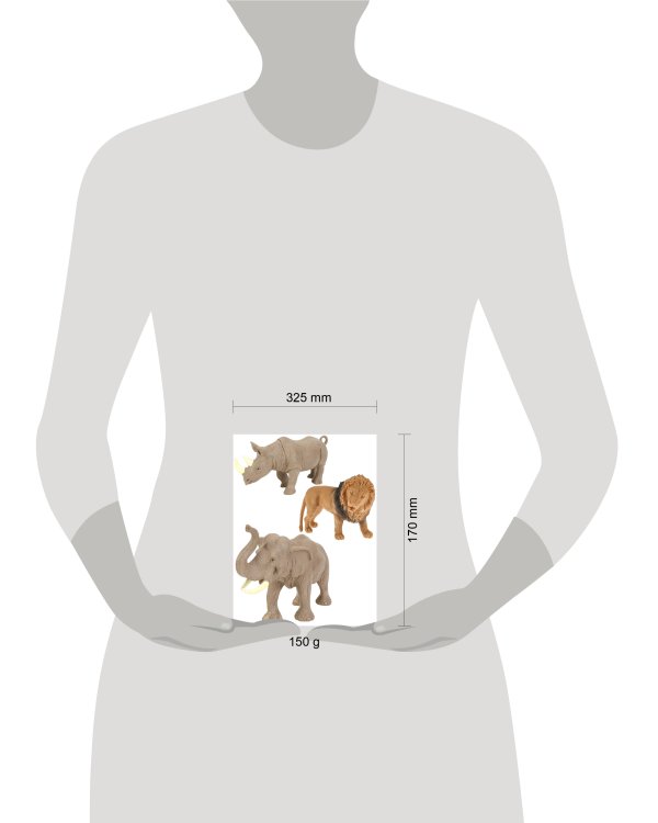 Набор животных "Дикие звери 2" (3 шт) в пакете микс (арт. 1939593)