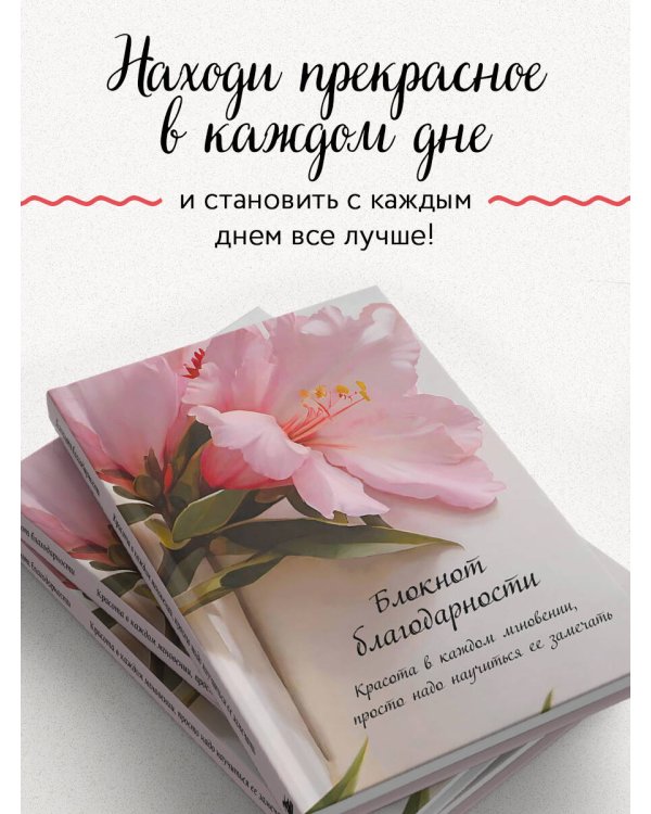 Блокнот благодарности. Красота в каждом мгновении, просто надо научиться ее замечать