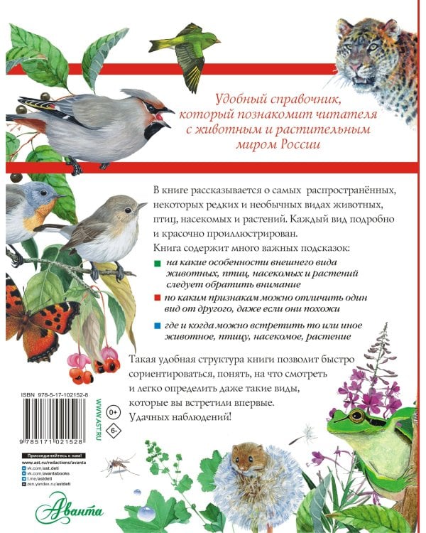 Большой определитель птиц, зверей, насекомых и растений России