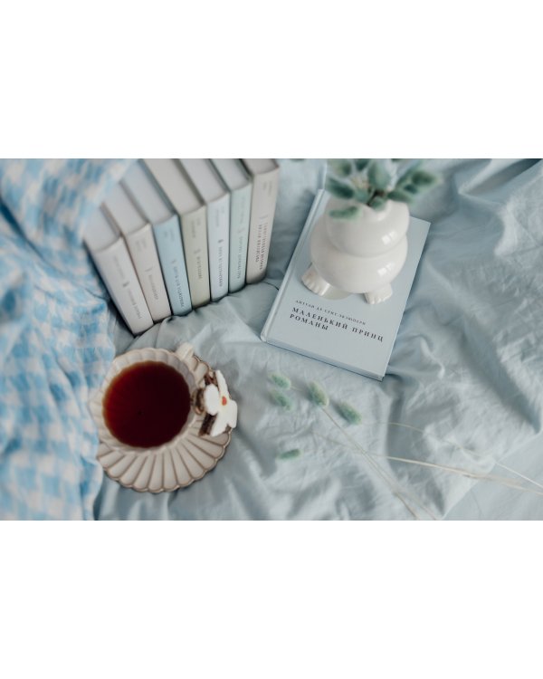 Комплект Книги и шоппер ("Лекарство от меланхолии", "Маленький принц. Романы" и Шопер "Лучше бы я сейчас читал...")