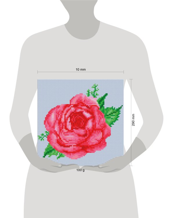 478-ST-PS Бархатная роза