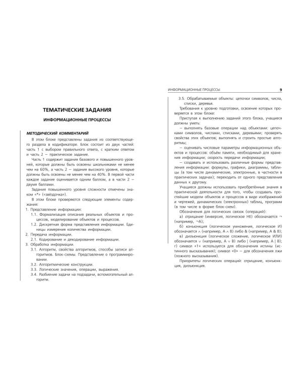 ОГЭ-2025. Информатика. Тематические тренировочные задания