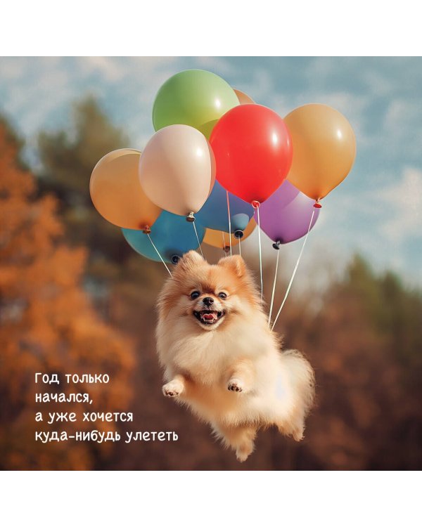 Шпицы. Календарь настенный на 2025 год (300х300)