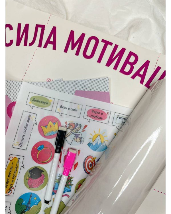 Сила мотивации: от мечты к реальности (карта желаний в тубусе)