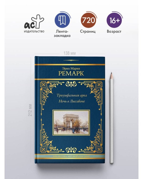 Триумфальная арка. Ночь в Лиссабоне