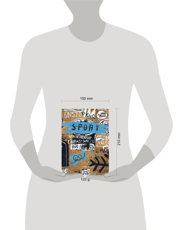 Hard school. Граффити. Кирпич. Тетрадь школьная в мягкой обложке, 48 л.