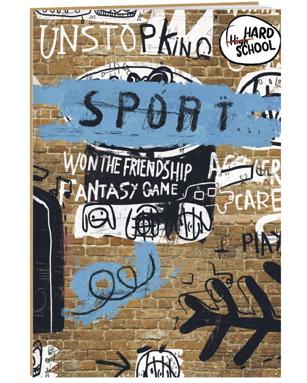 Hard school. Граффити. Кирпич. Тетрадь школьная в мягкой обложке, 48 л.