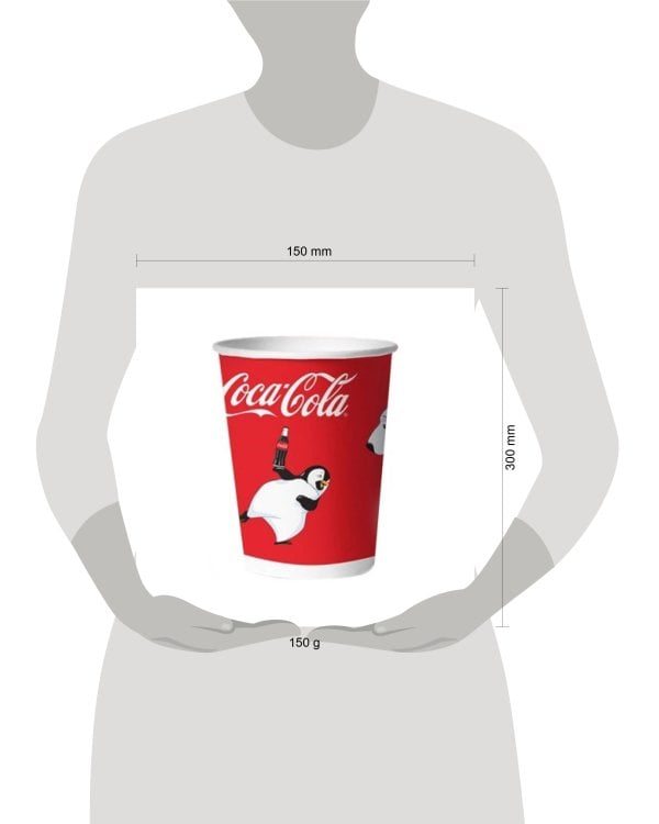 Coca-Cola. Набор бумажных стаканов Мишки-1, 6 шт*330 мл