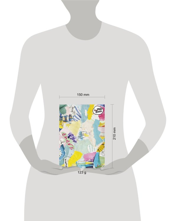 Hard school. Коллаж. Тетрадь школьная в мягкой обложке, 48 л.