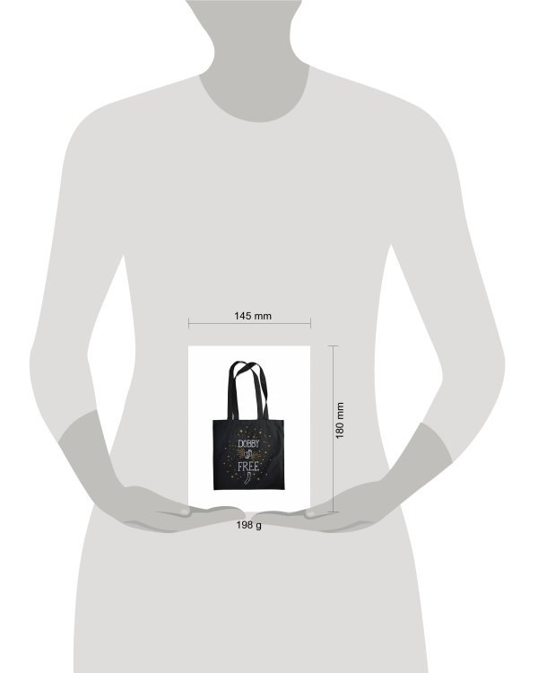 Сумка. Добби свободен! (черная, 38х43 см, длина ручек 58 см)