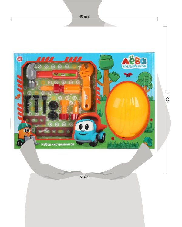 Набор инструментов "Грузовичок Лёва" , в кор ТМ "ИГРАЕМ ВМЕСТЕ" в кор.2*18шт