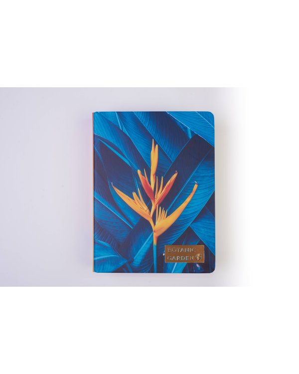 Тропический цветок. Тетрадь на кольцах, А5, 100 л., с цветными разделителями, зол. фольга