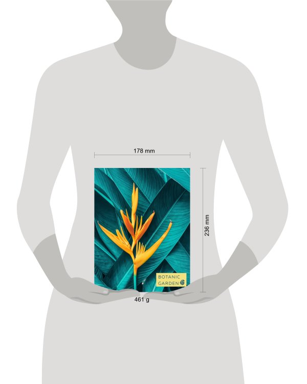 Тропический цветок. Тетрадь на кольцах, А5, 100 л., с цветными разделителями, зол. фольга