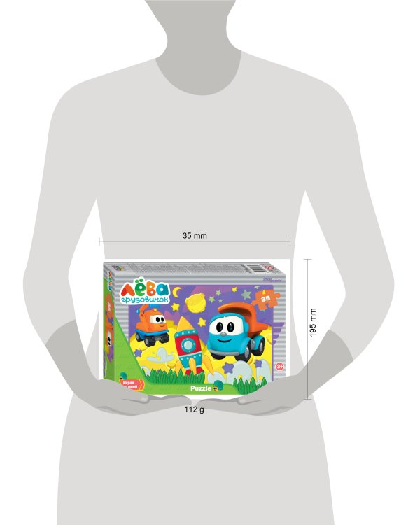 Мозаика "puzzle" 35 "Грузовичок Лёва" (ООО "Первый проект")