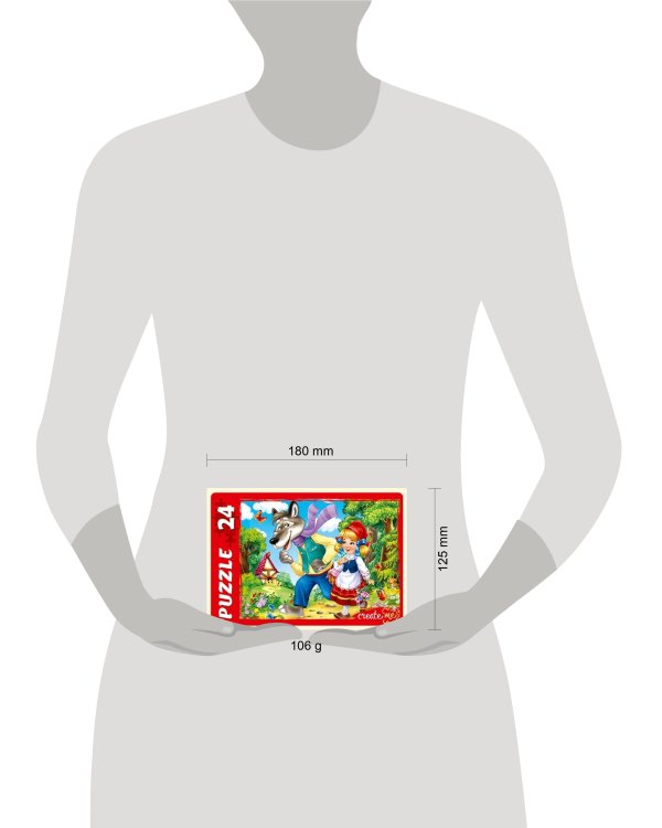 МАКСИ-ПАЗЛЫ 24 элемента. СКАЗКА О КРАСНОЙ ШАПОЧКЕ (Арт. ПУ24-0606)