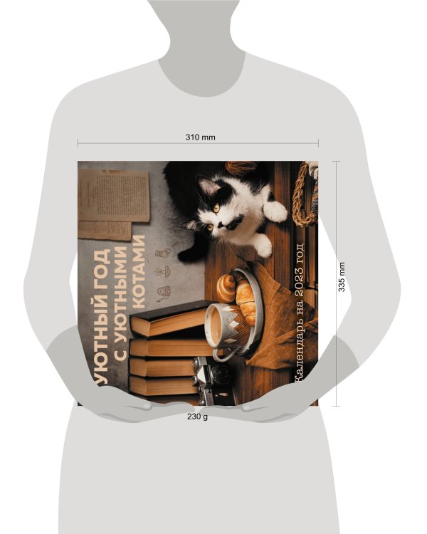 Уютный год с уютными котами. Календарь настенный на 2023 год (Ольга Демьянова)