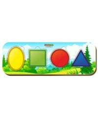 Деревянная рамка-вкладыш двойная «Геометрические фигуры» (Арт. 011908)