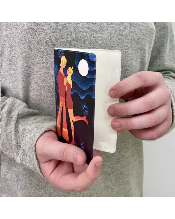 Бременские музыканты. Обложка для паспорта принцесса и трубадур