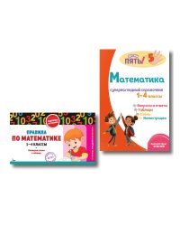 Комплект Все правила по математике. 1–4 классы