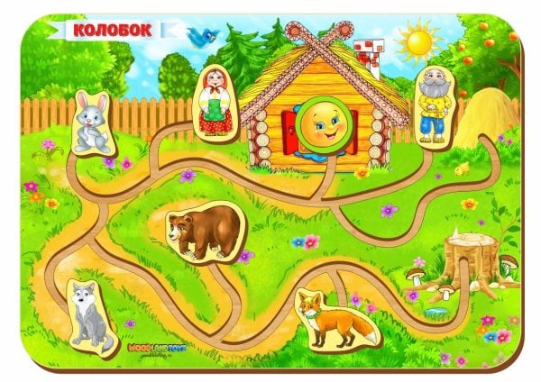 Деревянная игрушка. Сказки 'Колобок' (Арт. 114105)