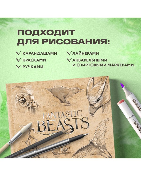 Скетчбук. Фантастические твари (твердый переплет, 96 стр., 240х200 мм)