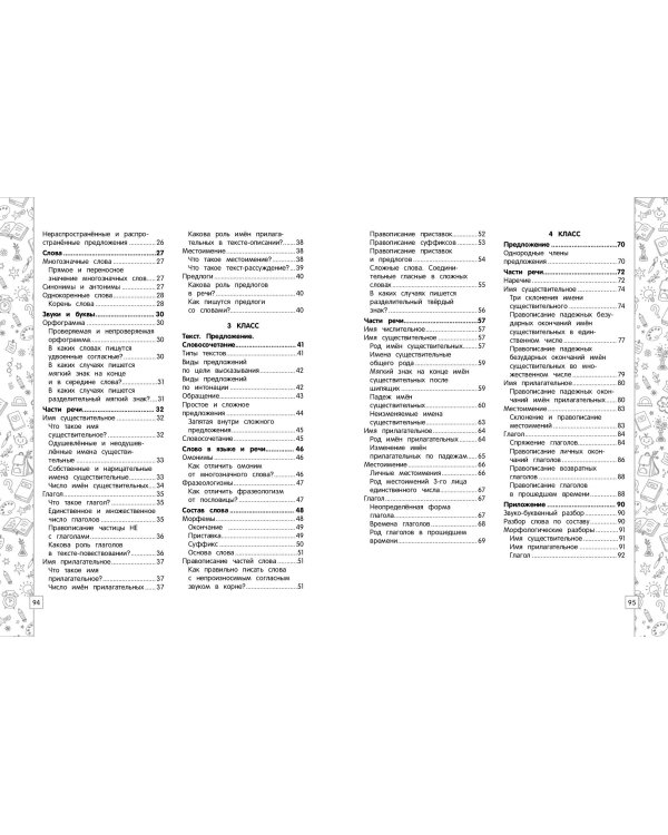 Русский язык в схемах, таблицах, рисунках