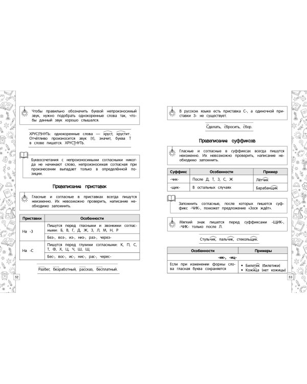 Русский язык в схемах, таблицах, рисунках