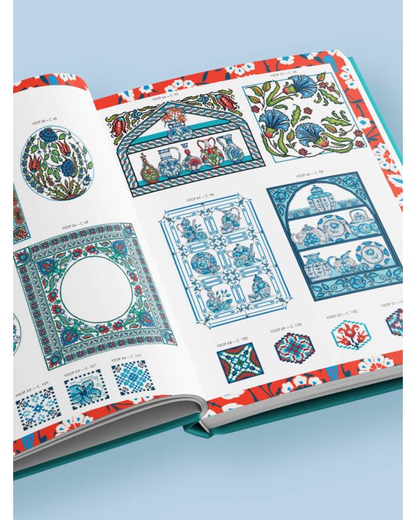 Вышивка крестиком, вдохновленная керамикой. Расписные изразцы.