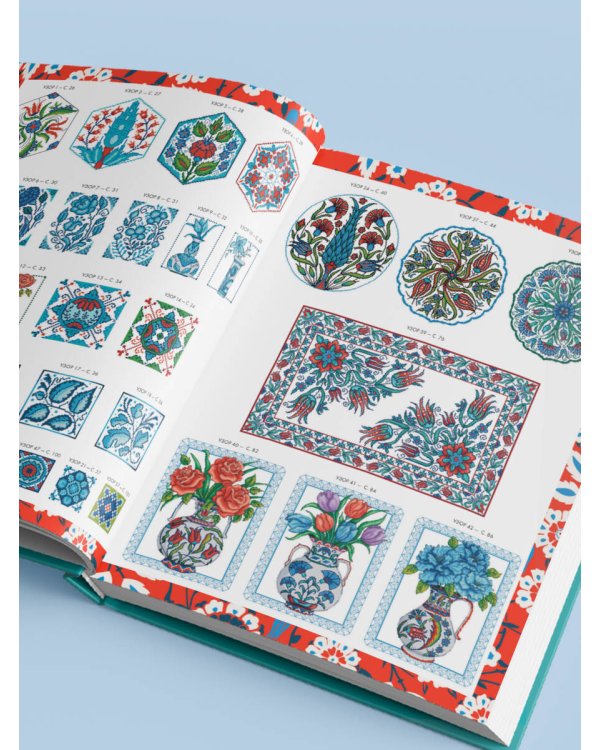 Вышивка крестиком, вдохновленная керамикой. Расписные изразцы.